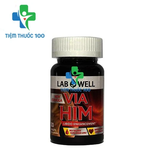 Lab Well Via Him - Hỗ trợ cải thiện tinh trùng ở nam giới của Mỹ