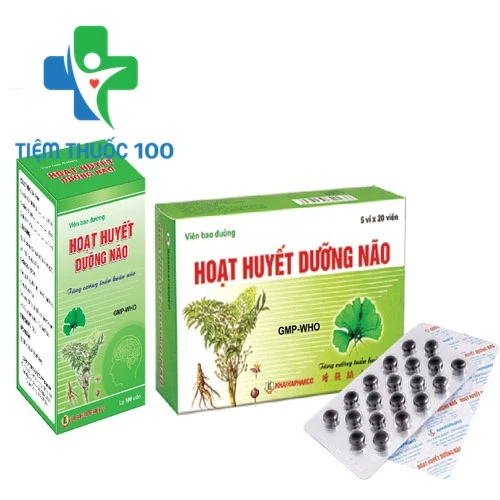 Hoạt huyết dưỡng não Khaihapharco - Hỗ trợ tăng cường tuần hoàn não 