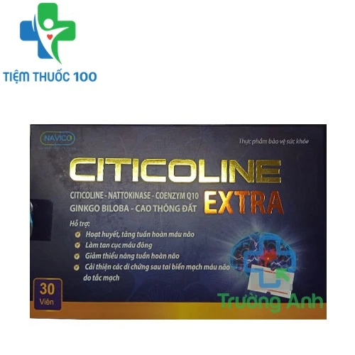 Citicoline Extra Navico - Hỗ trợ tăng cường tuần hoàn não hiệu quả của Santex