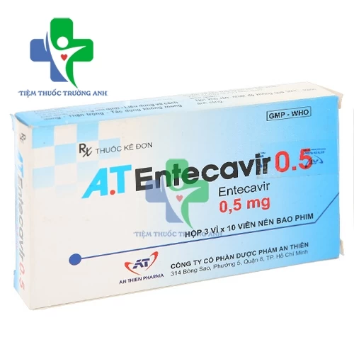 A.T Entecavir 0,5mg - Thuốc điều trị viêm gan B mạn tính