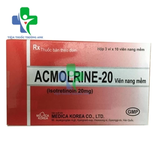Acmolrine-20 - Thuốc điều trị mụn trứng cá nặng