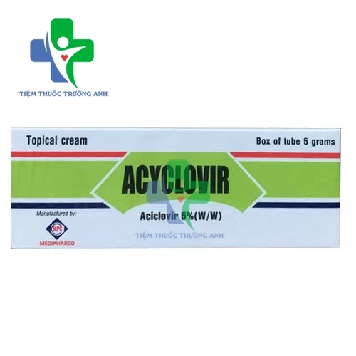 Acyclovir 5g Medipharco - Thuốc điều trị nhiễm virus Herpes simplex (10 hộp)