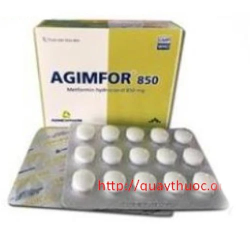 Agimfor 850mg - Thuốc điều trị bệnh đái tháo đường hiệu quả