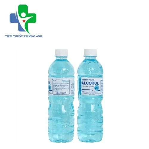 Alcohol 70° 500ml Bidiphar - Sát trùng ngoài da, vết thương