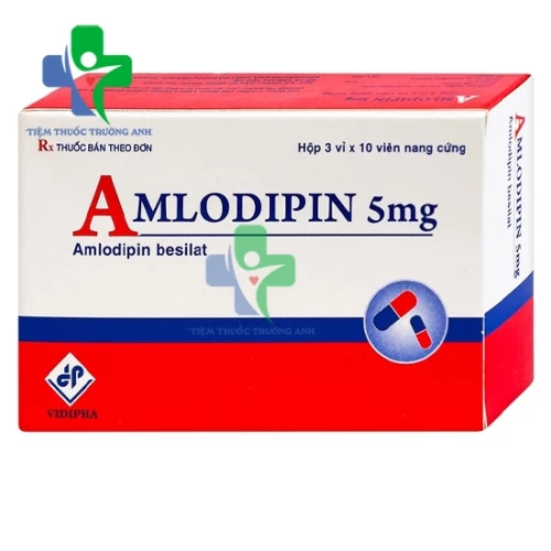 Amlodipin 5mg Vidipha (30 viên) - Thuốc điều trị tăng huyết áp