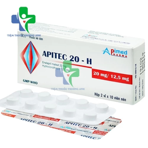 Apitec 20-H Apimed - Điều trị tăng huyết áp hiệu quả