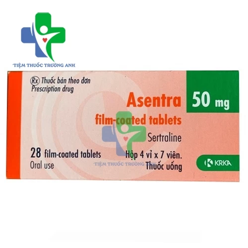 Asentra 50mg - Thuốc điều trị trầm cảm và rối loạn lo âu cộng đồng