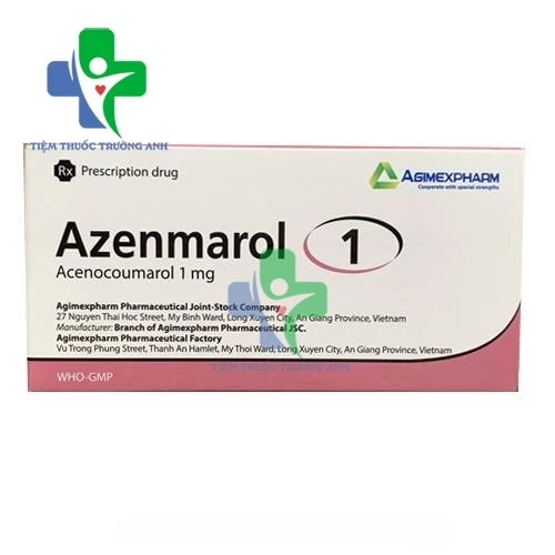 Azenmarol 1 Agimexpharm - Điều trị bệnh tim gây tắc mạch