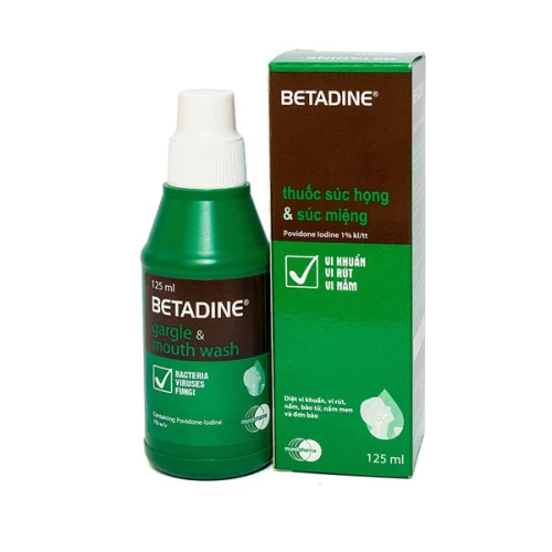Thuốc súc họng và súc miệng Betadine Gargle And Mouth Wash 125Ml
