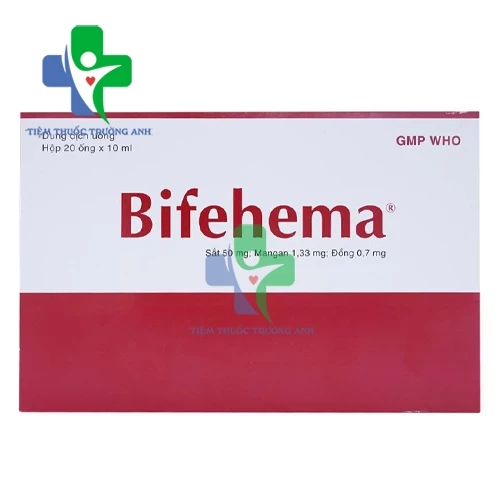 Bifehema Bidiphar - Điều trị thiếu máu do thiếu sắt hiệu quả
