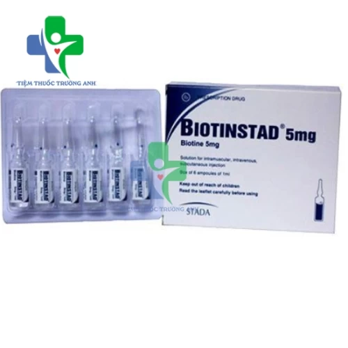 BiotinStad 5mg - Thuốc tiêm điều trị rụng tóc, viêm da hiệu quả