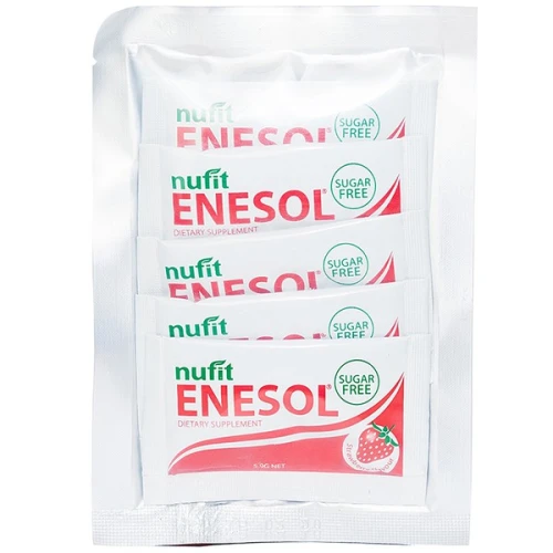 Bột Pha Uống Bổ Sung Vitamin Nufit Enesol Hương Dâu