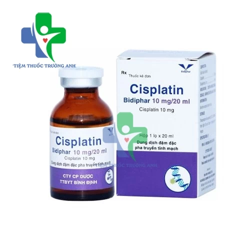 Cisplatin Bidiphar 10mg/20ml - Điều trị ung thư cho các đối tượng được chỉ định