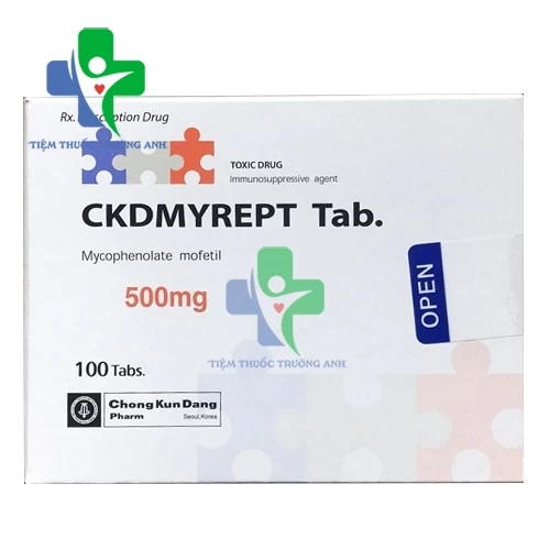 Ckdmyrept tab. 500mg -  Thuốc hỗ trợ ghép nội tạng của Hàn Quốc