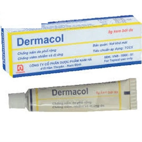 Dermacol 5g - Thuốc bôi ngoài da trị nấm, viêm da hiệu quả