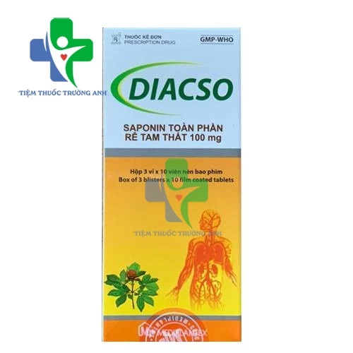 Diacso 100mg Mediplantex - Hỗ trợ phục hồi sau tai biến mạch máu não