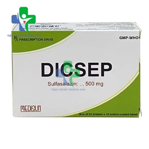 Dicsep 500mg Medisun - Điều trị viêm loét dạ dày hiệu quả