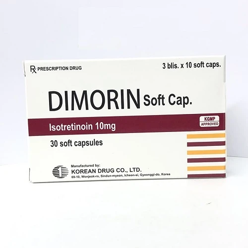 Dimorin 10mg - Điều trị các dạng mụn trứng cá hiệu quả 