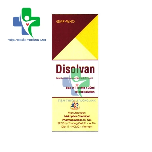 Disolvan Siro 100ml - Thuốc điều trị các bệnh đường hô hấp của Mekophar