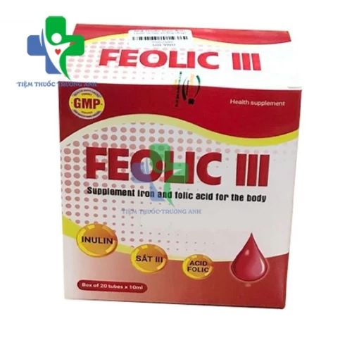 Feolic III Viheco - Phòng và hỗ trợ điều trị các triệu chứng do thiếu máu