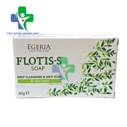 Flotis-S Soap 80g - Xà phòng làm sạch da, giảm mụn trứng cá