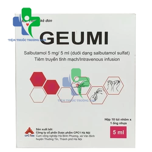 Geumi 5mg/5ml CPC1HN - Điều trị cơn hen, co thắt phế quản