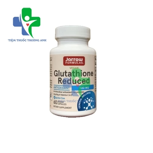 Jarrow Glutathione Reduced 500mg - Hỗ trợ làm đẹp, bảo vệ gan và chống oxy hóa 