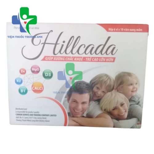 Hillcada Santex - Viên uống bổ sung calci, vitamin và khoáng chất