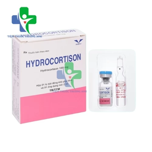 Hydrocortison 100mg Bidiphar - Hỗ trợ người bị suy vỏ thượng thận