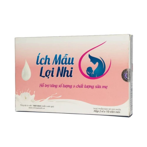 Viên Uống Lợi Sữa Ích Mẫu Lợi Nhi 20 Viên