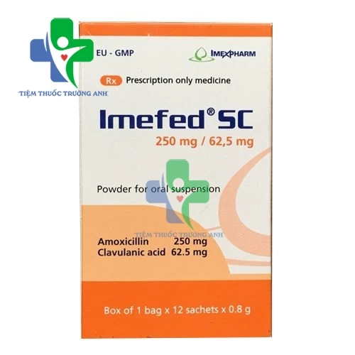 Imefed SC 250mg/62,5mg - Thuốc điều trị nhiễm khuẩn của IMEXPHARM