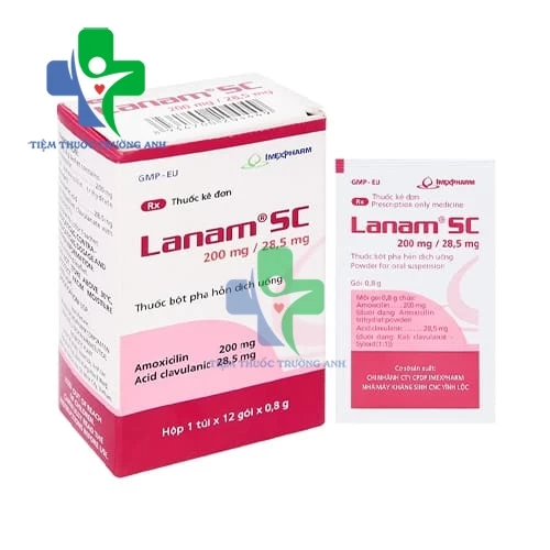 Lanam SC 200mg/ 28,5mg Imexpharm - Thuốc điều trị nhiễm khuẩn
