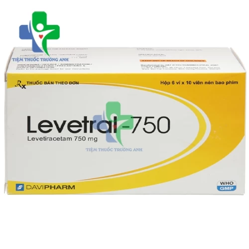 Levetral-750 Davipharm - Thuốc điều trị động kinh