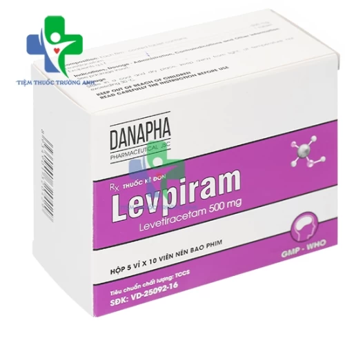 Levpiram 500mg Danapha - Điều trị bệnh động kinh
