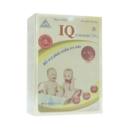 Men vi sinh IQ (Colostrum 7,3%) Iq Meliphar 20 gói