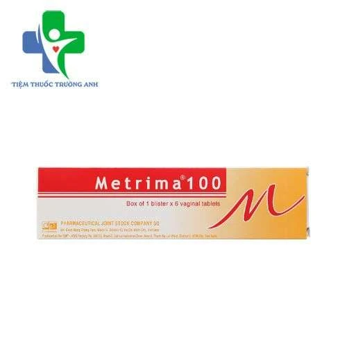 Metrima 100 F.T Pharma - Viên đặt âm đạo điều trị nhiễm nấm Candida