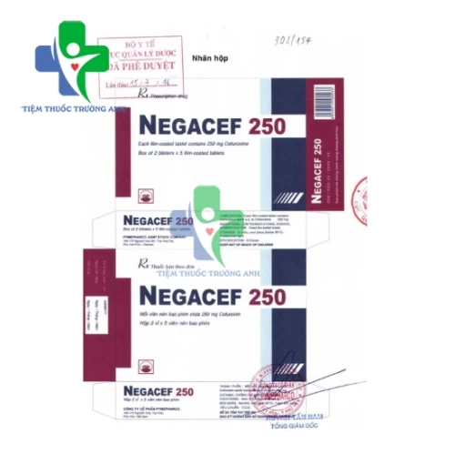 NEGACEF 250 - Thuốc điều trị nhiễm khuẩn hiệu quả Pymepharco