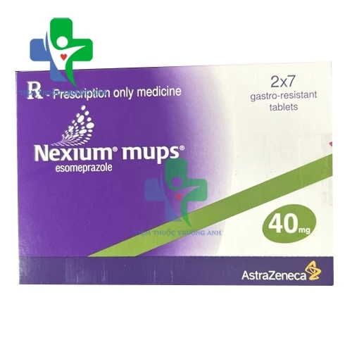 Nexium Mups 40mg AstraZeneca (viên) - Thuốc điều trị trào ngược dạ dày -  thực quản