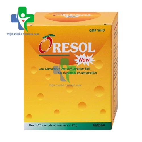Oresol new Bidiphar 4,22g - Điều trị mất nước và điện giải cho cơ thể
