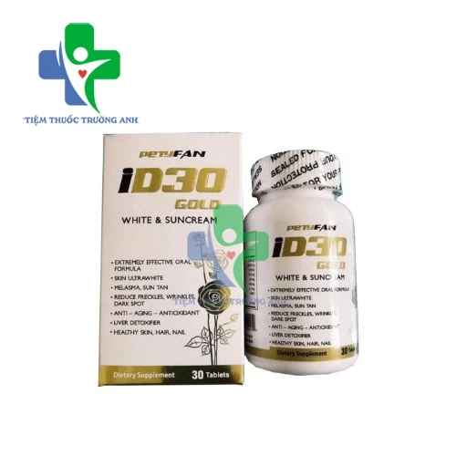 ID30 Gold -  Viên uống chống nắng và làm đẹp da của Mỹ