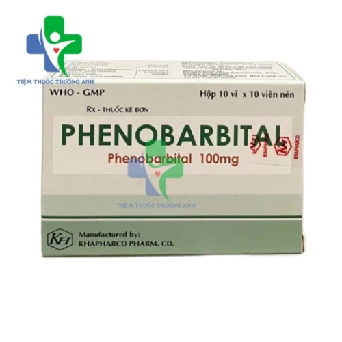 Phenobarbital 100mg Khapharma - Thuốc trị bệnh động kinh hiệu quả 