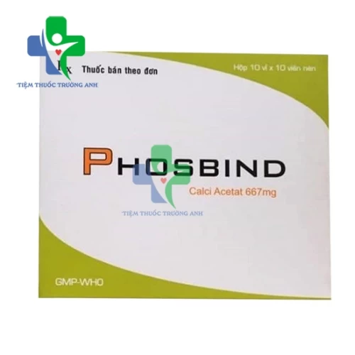 Phosbind 667mg Armephaco - Kiểm soát phosphat huyết ở bệnh nhân chạy thận