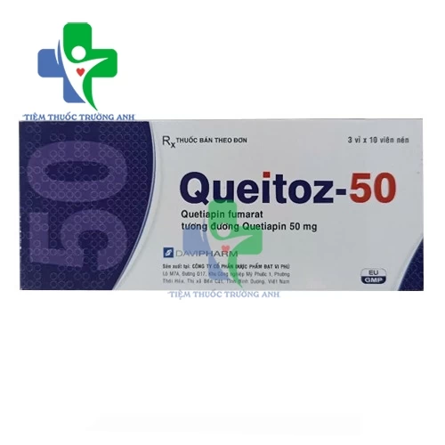 Queitoz 50 - Thuốc điều trị tâm thần phân liệt hiệu quả 