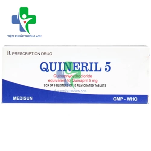 Quineril 5 Medisun - Điều trị tăng huyết áp hiệu quả