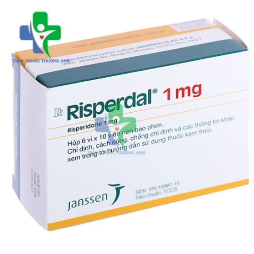 Risperdal 1mg - Thuốc điều trị tâm thần phân liệt của Ý hiệu quả