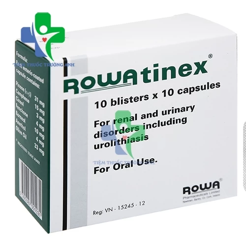 Thuốc Rowatinex (Hộp 10 vỉ x 10 viên) điều trị sỏi thận