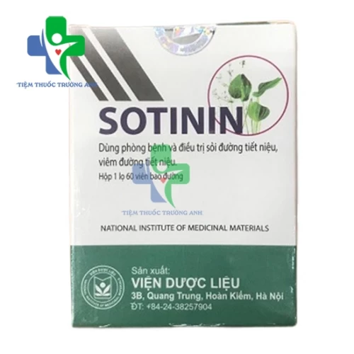 Sotinin - Thuốc phòng và điều trị sỏi tiết niệu hiệu quả 