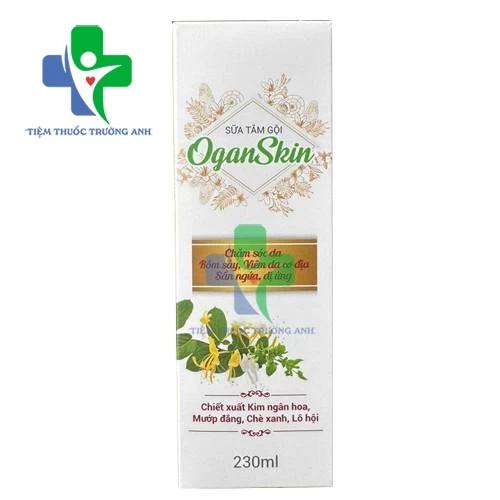Sữa tắm gội Oganskin 230ml - Giúp làm sạch, làm mát và giữa ẩm cho da