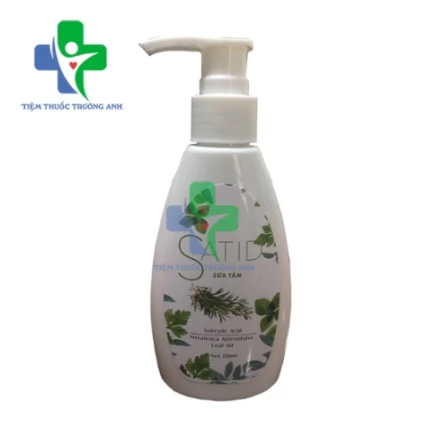 Satid 150ml - Sữa tắm ngừa viêm nang lông hiệu quả của Hanacos