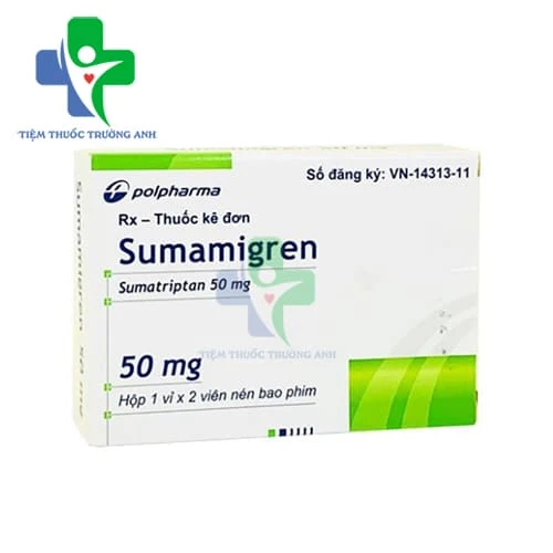 Sumamigren 50mg - Thuốc điều trị cơn đau nửa đầu hiệu quả